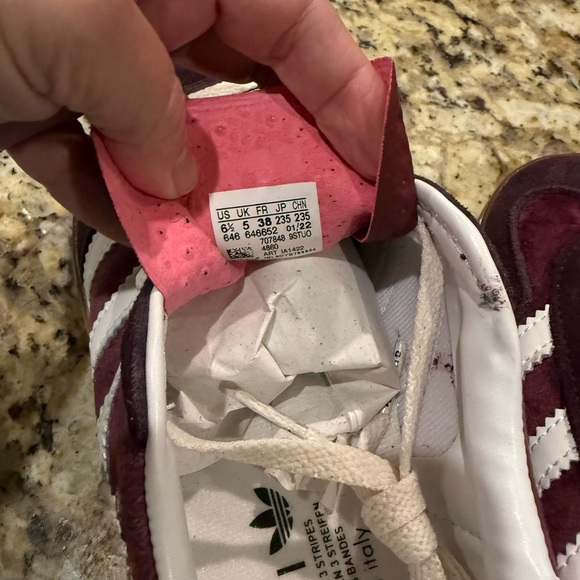 Gucci x Adidas Gazelle size 38/6.5 New, never worn, no box. - Picture 2 of 5